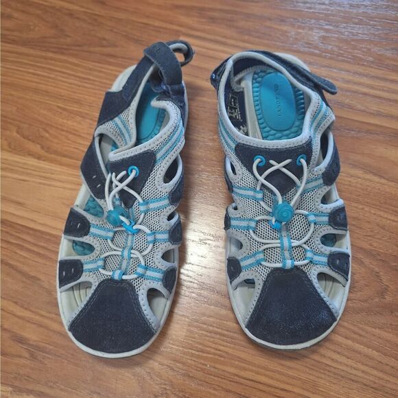 Lands' End Womens Sport Hiking Sandals Closed Toe Comfort Adjustable Size 8 B - Picture 2 of 10